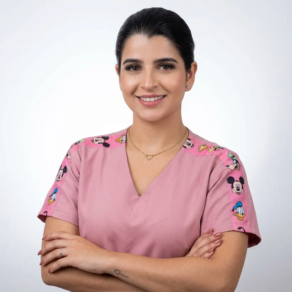 Bruna, profissional capacitada em Cuidados Infantis
